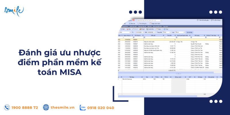 Đánh giá ưu nhược điểm phần mềm kế toán MISA