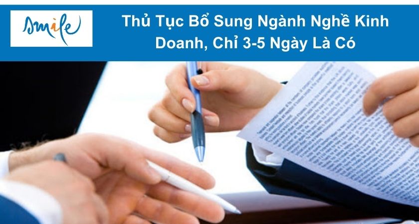 bổ sung ngành nghề kinh doanh