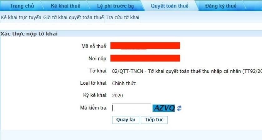 Hoàn tất quyết toán thuế thu nhập cá nhân online