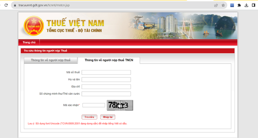 tìm mã số thuế cá nhân bằng số cmnd