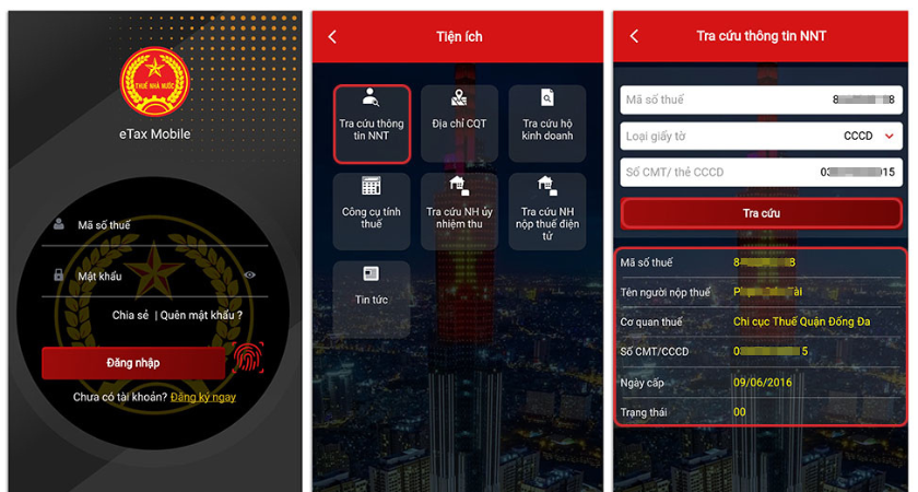 tìm mã số thuế cá nhân bằng số cmnd