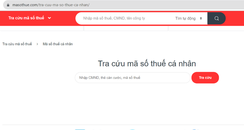 Các bước thực hiện tìm mã số thuế thu nhập cá nhân qua Mã số Thuế
