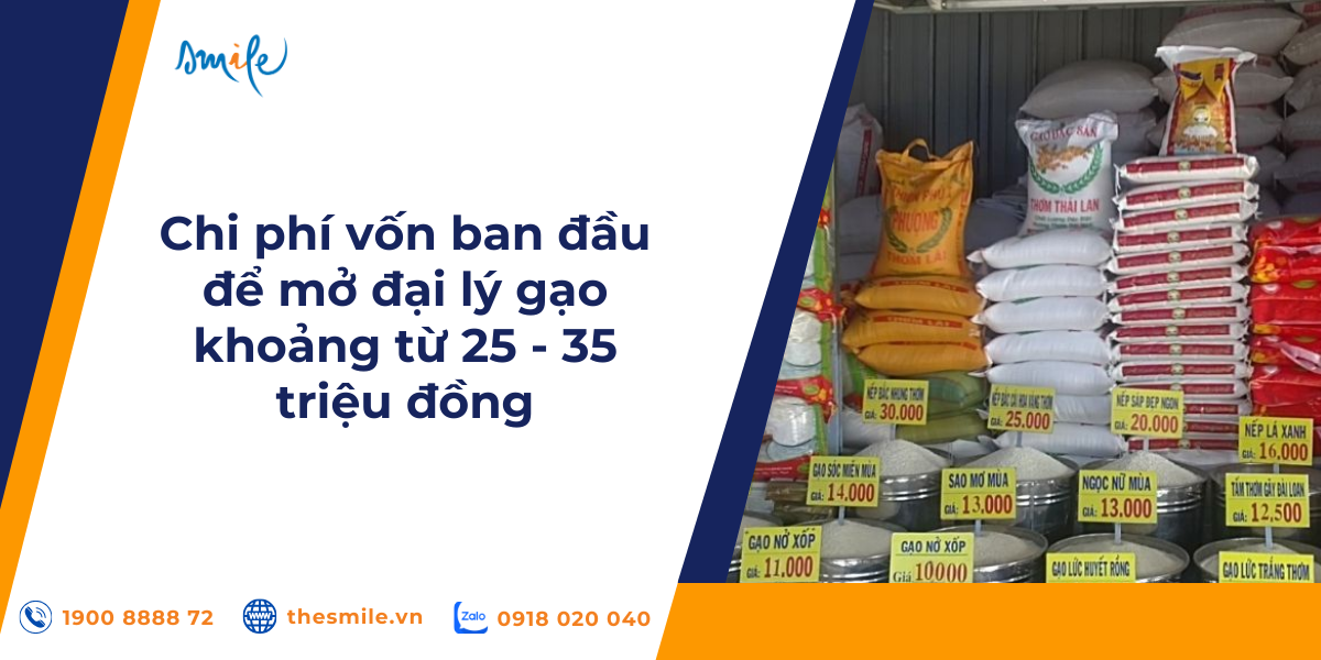 mở đại lý gạo cần bao nhiêu vốn