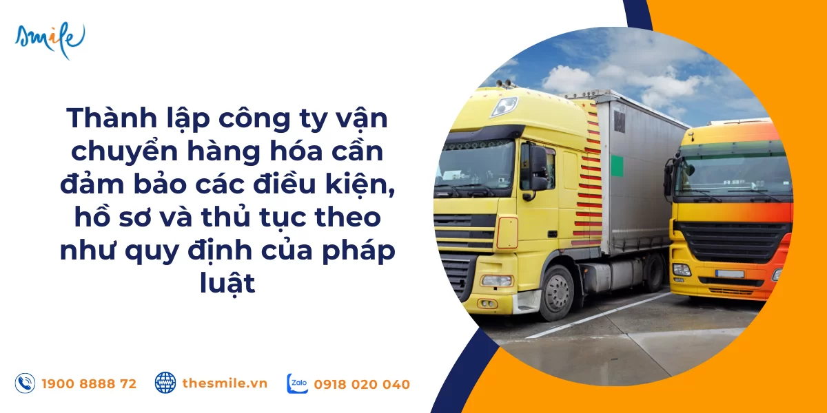 thành lập công ty vận chuyển hàng hóa